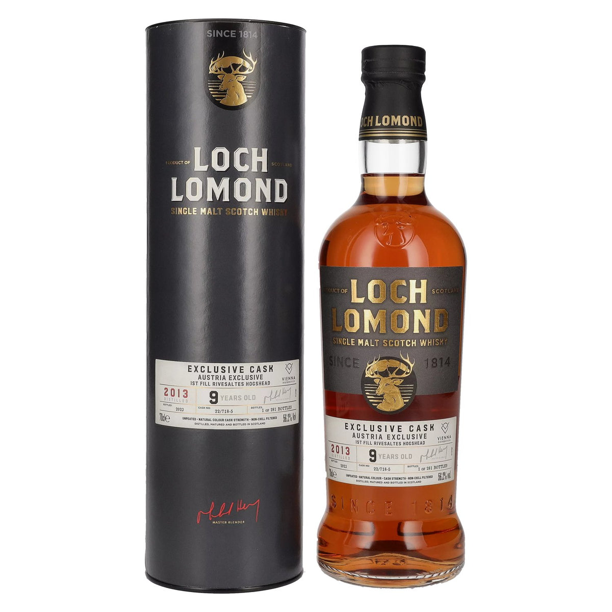 Loch Lomond 9 Years Old RIVESALTES Austria Exclusive Cask 2013 56,2% Vol. 0,7l in gift box