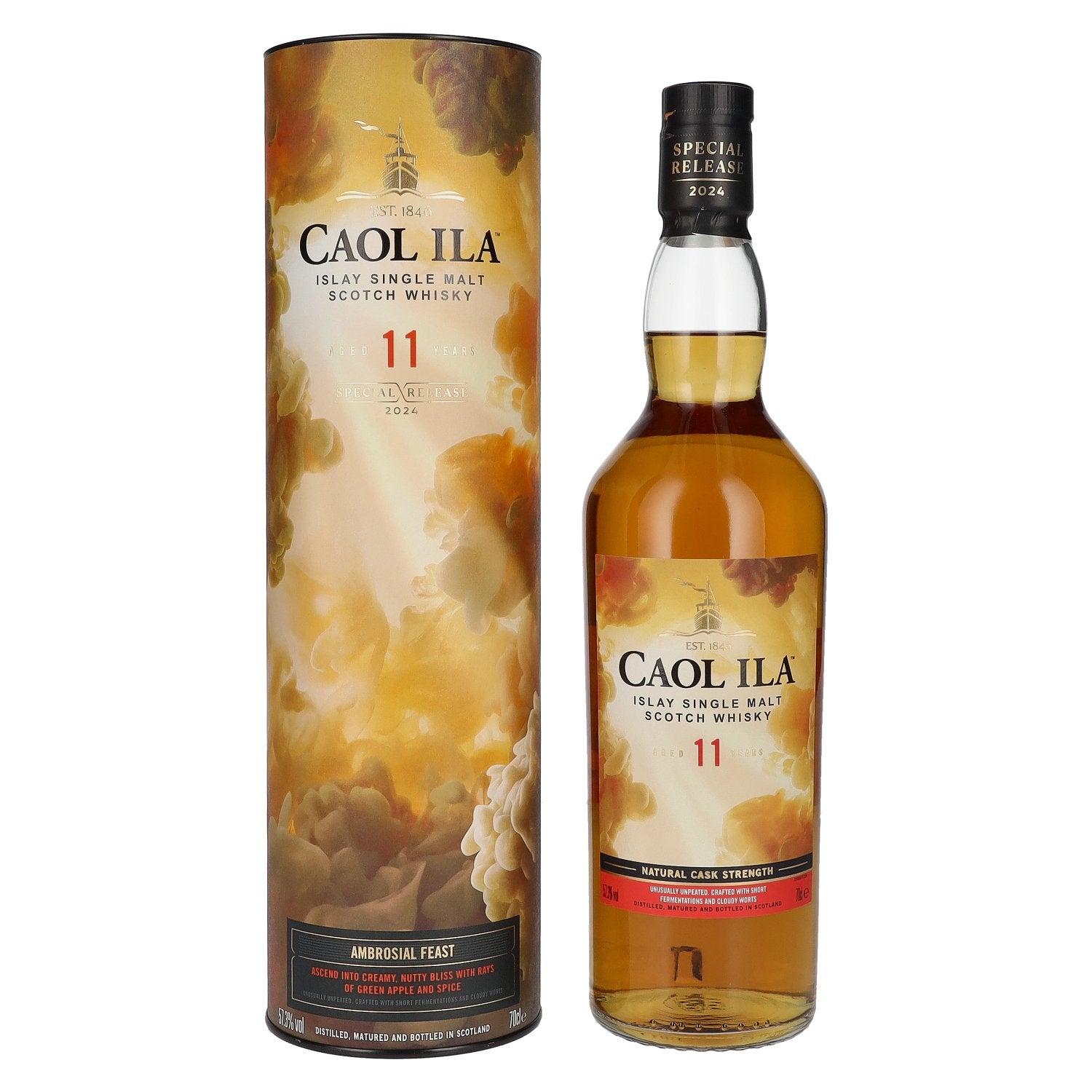 Caol Ila 11 Years Old Ambrosial Feast Single Malt Special Release 2024 57,3% Vol. 0,7l en coffret cadeau