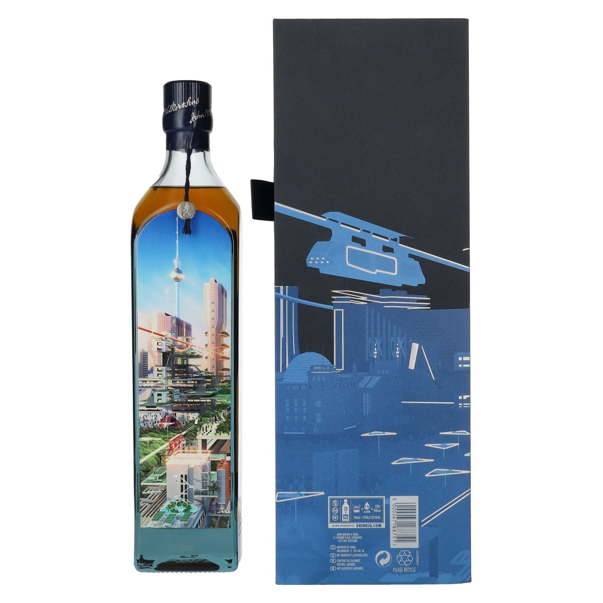 Johnnie Walker Blue Label City Edition Berlin Blended Scotch Whisky 40% vol. 0,7l en boîte cadeau