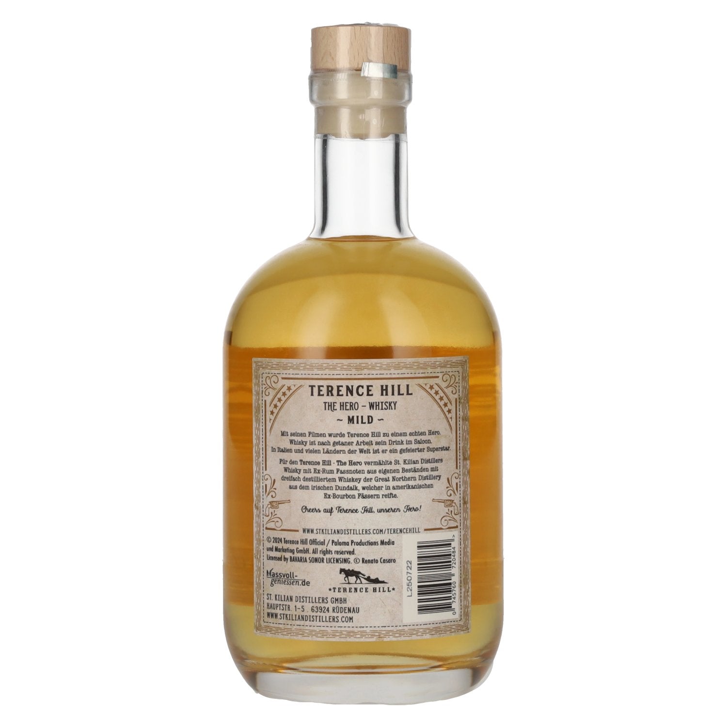 Terence Hill THE HERO Whisky Doux 46% Vol. 0,7l