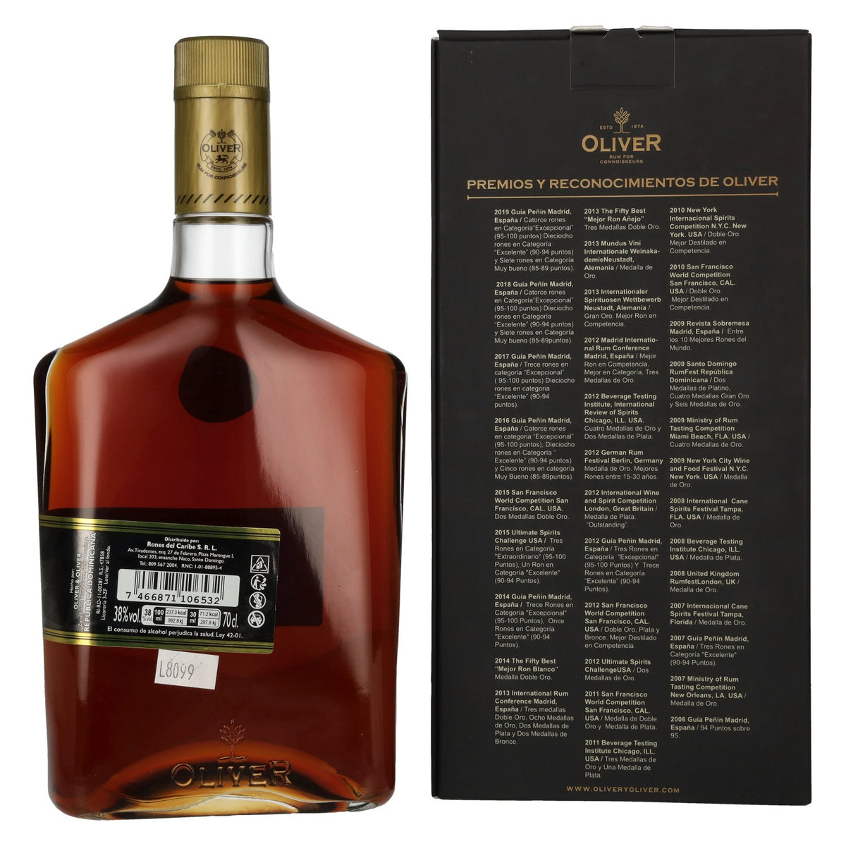 Bãvaro BLACK Spirit Drink 38% vol. 0,7l en boîte cadeau