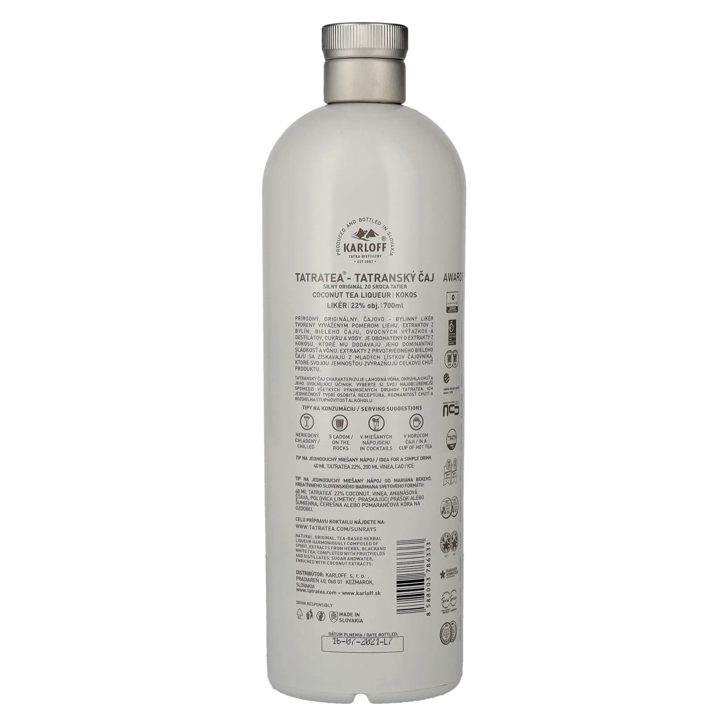 TATRATEA Liqueur de thé à la noix de coco 22% vol. 0,7l