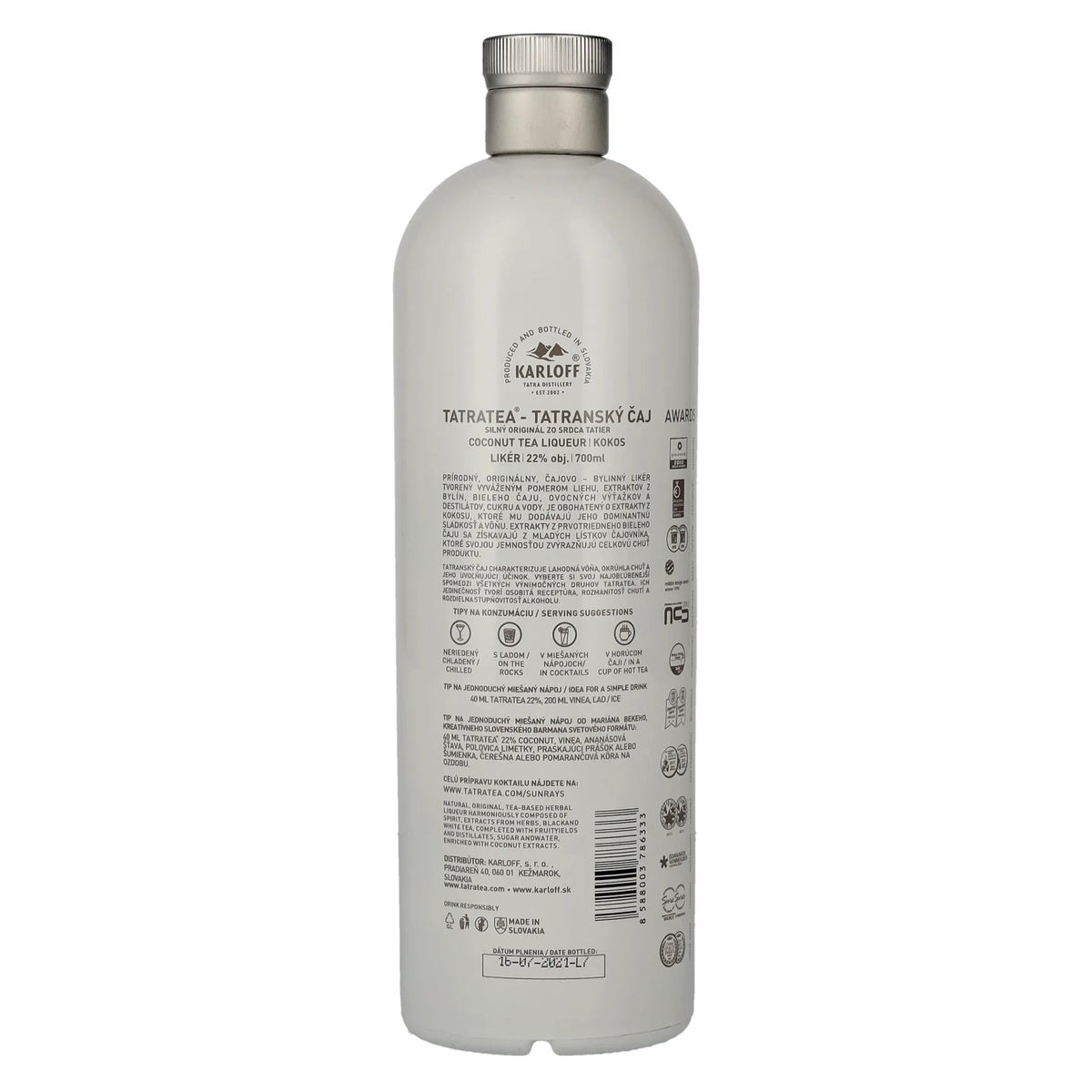 TATRATEA Liqueur de thé à la noix de coco 22% vol. 0,7l