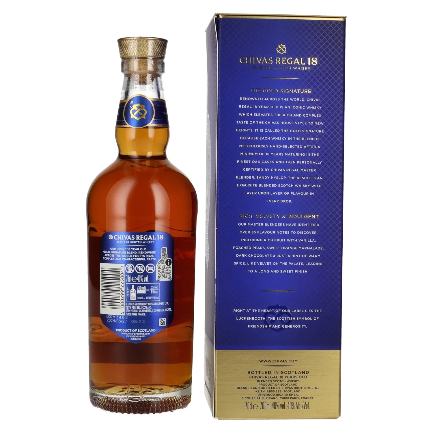 Chivas Regal 18 Years Old THE GOLD SIGNATURE 40% Vol. 0,7l in gift box