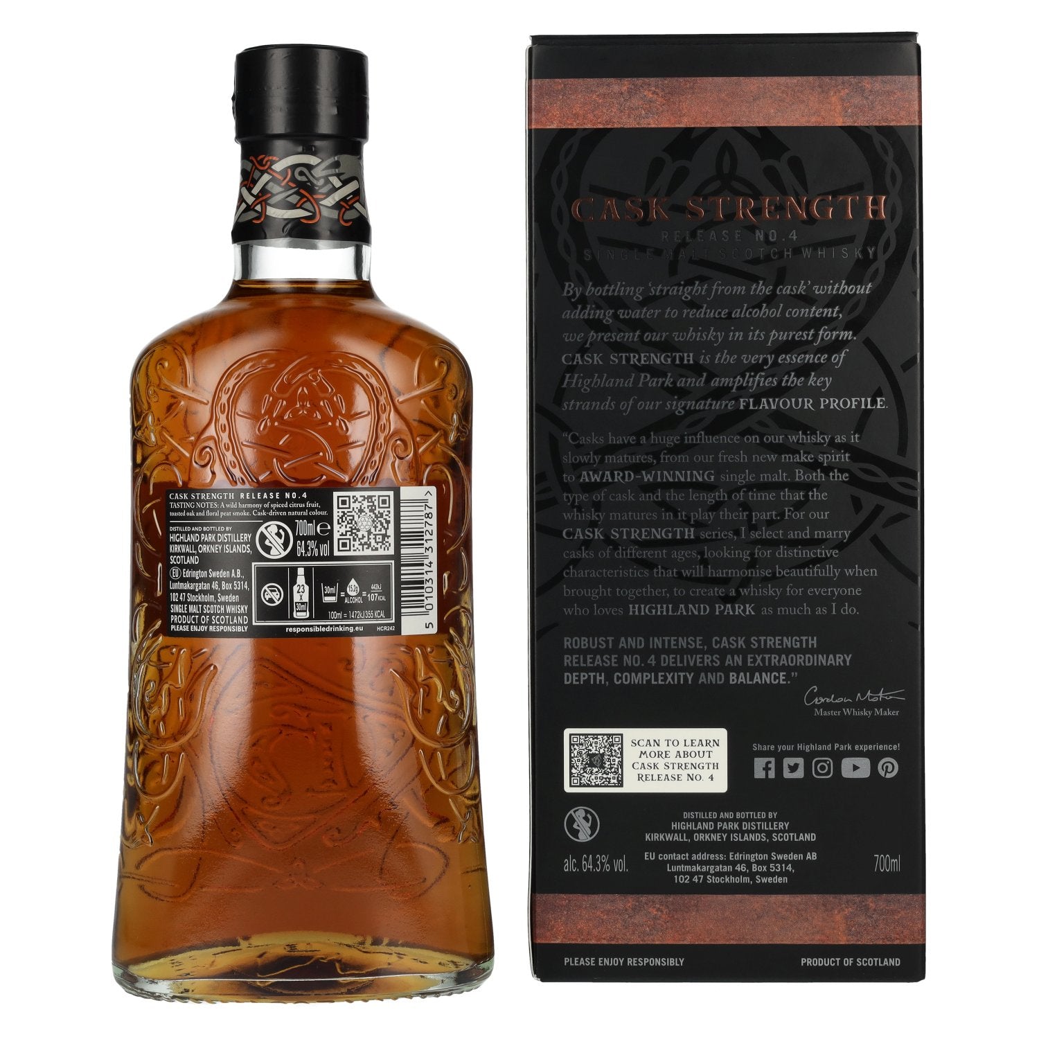 Highland Park CASK STRENGTH Release 4 64,3% Vol. 0,7l in Geschenkbox