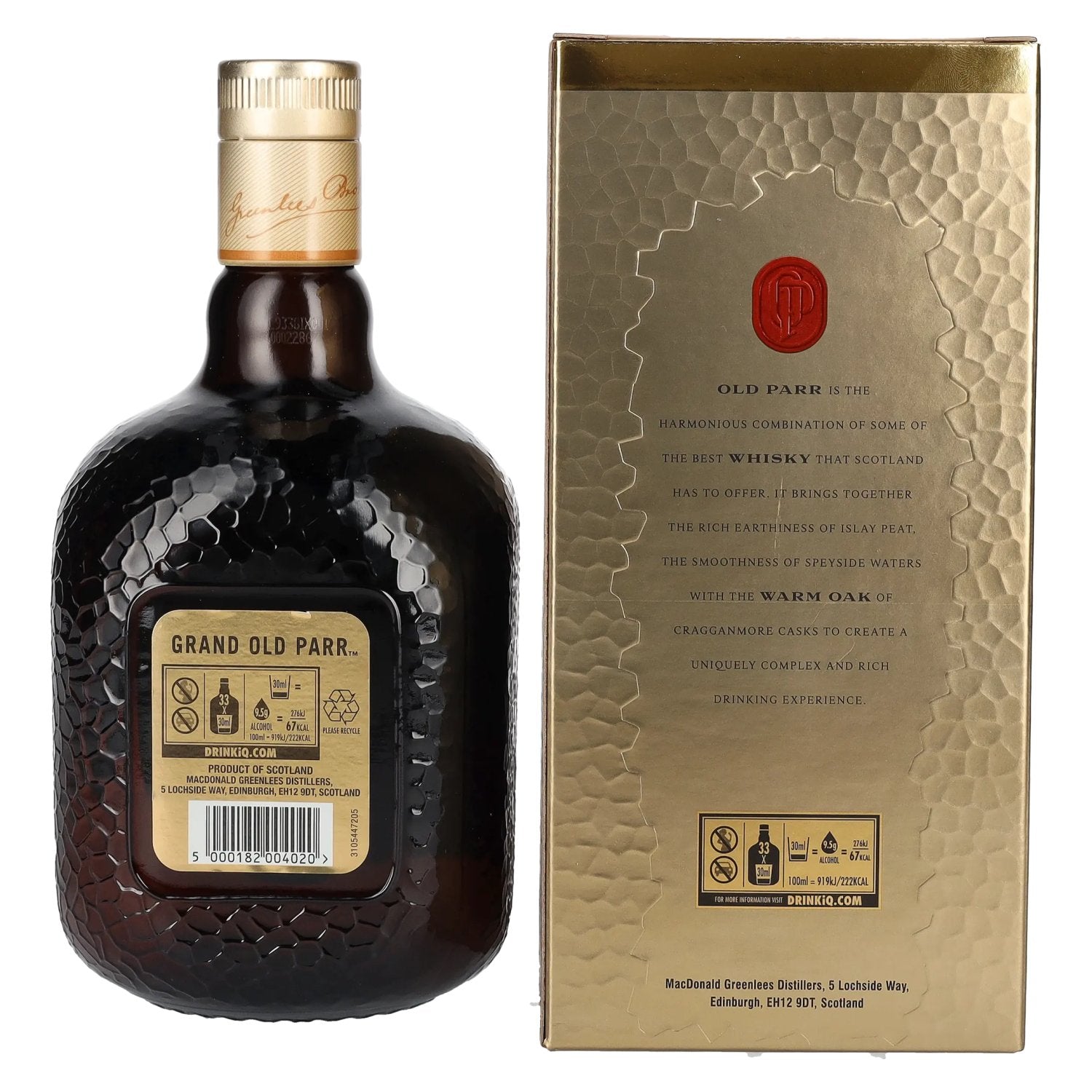 Grand Old Parr 12 Years Old Blended Scotch Whisky 40% Vol. 1l in Geschenkbox