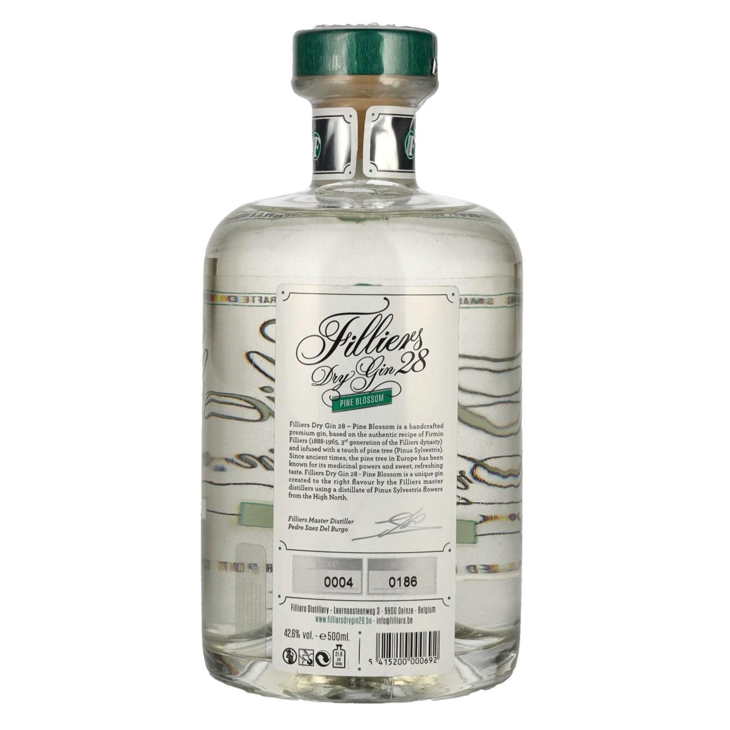 Filliers Dry Gin 28 PINE BLOSSOM 42,6% vol. 0,5l
