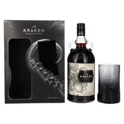 The Kraken Black Spiced 40% Vol. 1l in gift box with glass