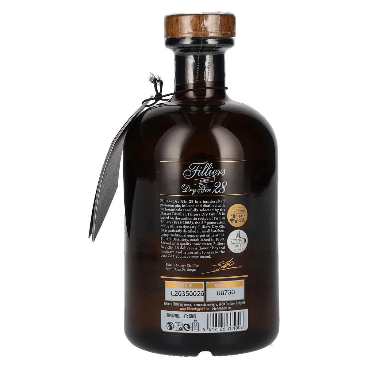 Filliers CLASSIC Dry Gin 28 46% Vol. 0,5l