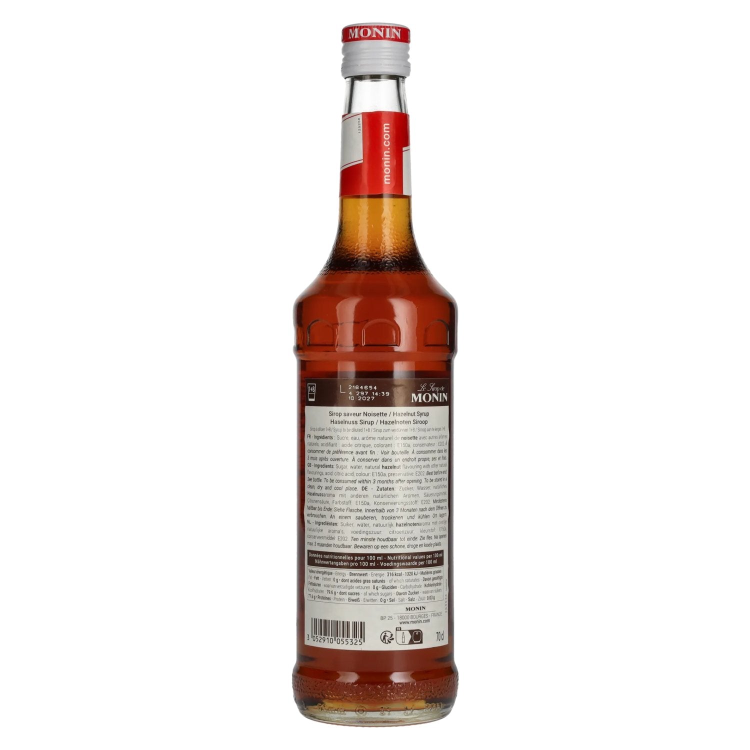 Le Sirop de Monin NOISETTE 0,7l
