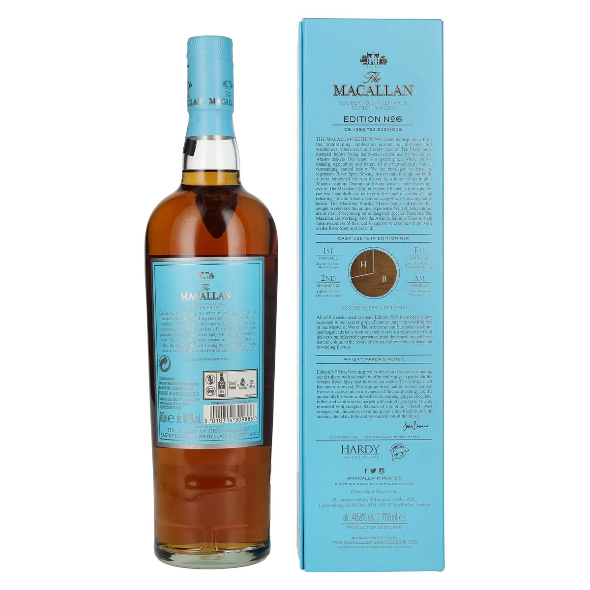 The Macallan EDITION N° 6 Highland Single Malt 48,6% Vol. 0,7l in gift box