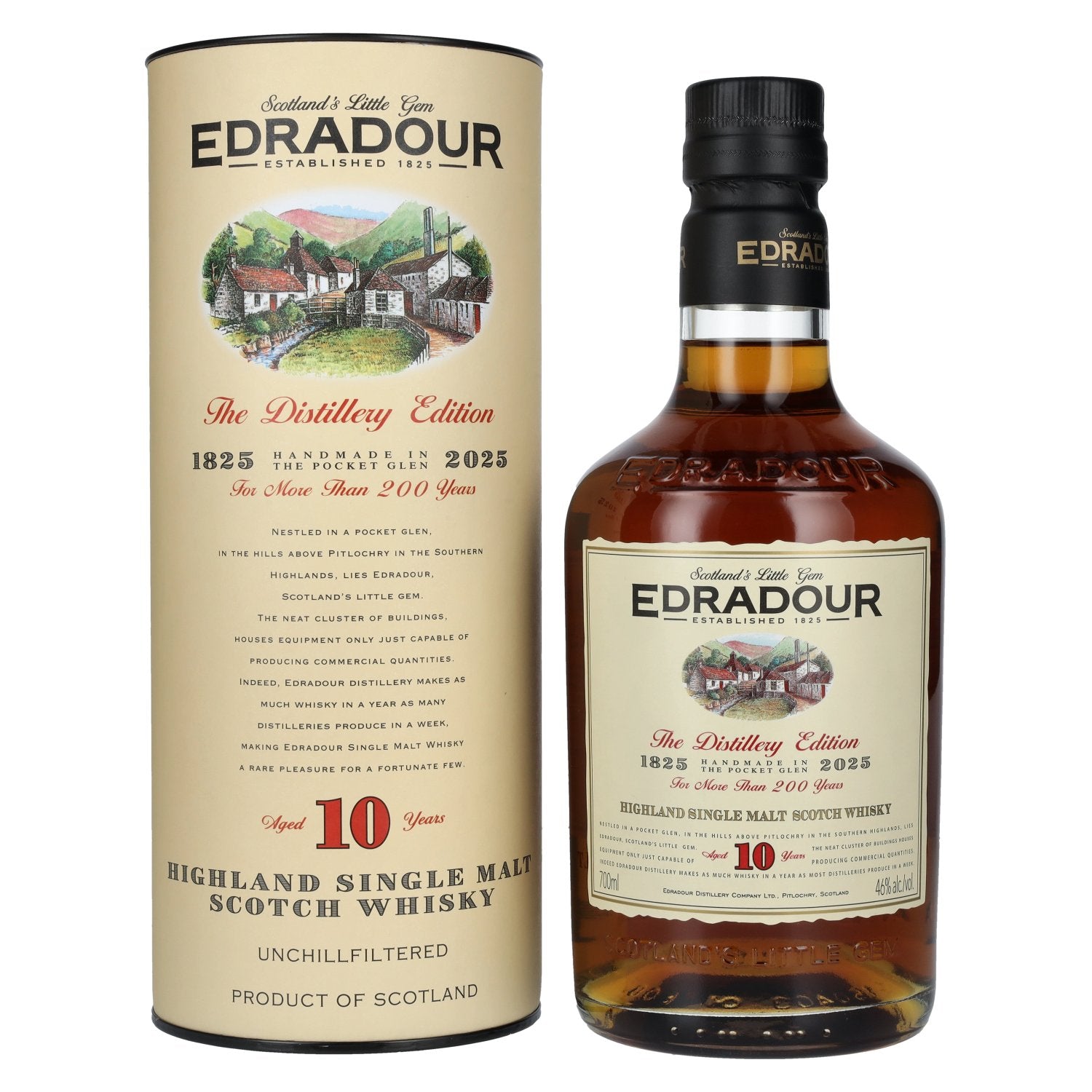 Edradour 10 Years Old 200 Years Distillery Edition 46% Vol. 0,7l in gift box