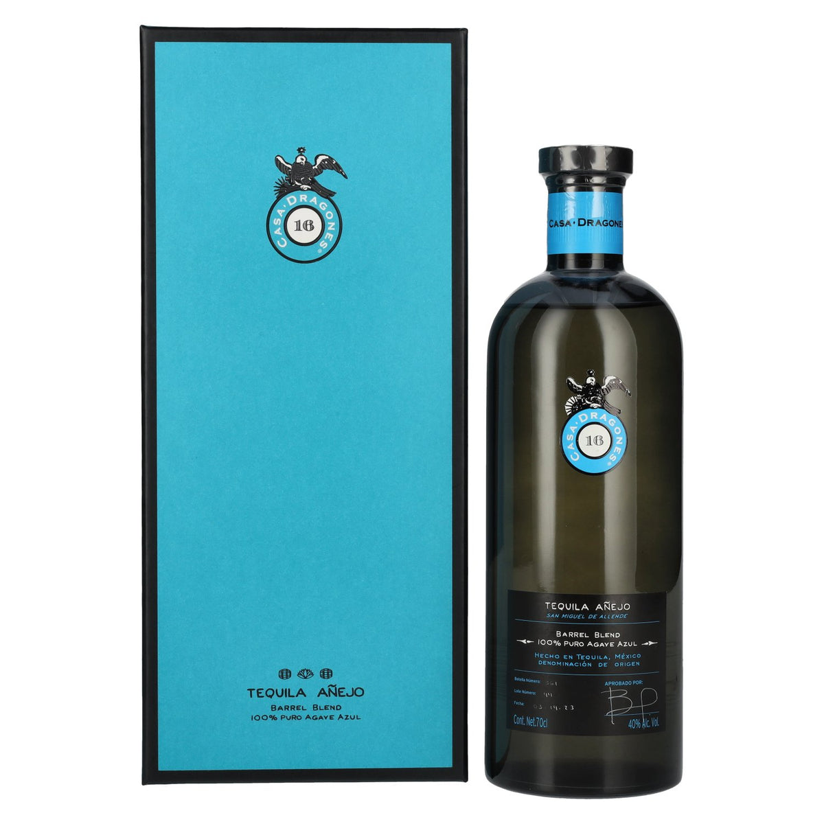 Casa Dragones Tequila AÑEJO Barrel Blend 100% Puro Agave Azul 40% Vol. 0,7l in gift box