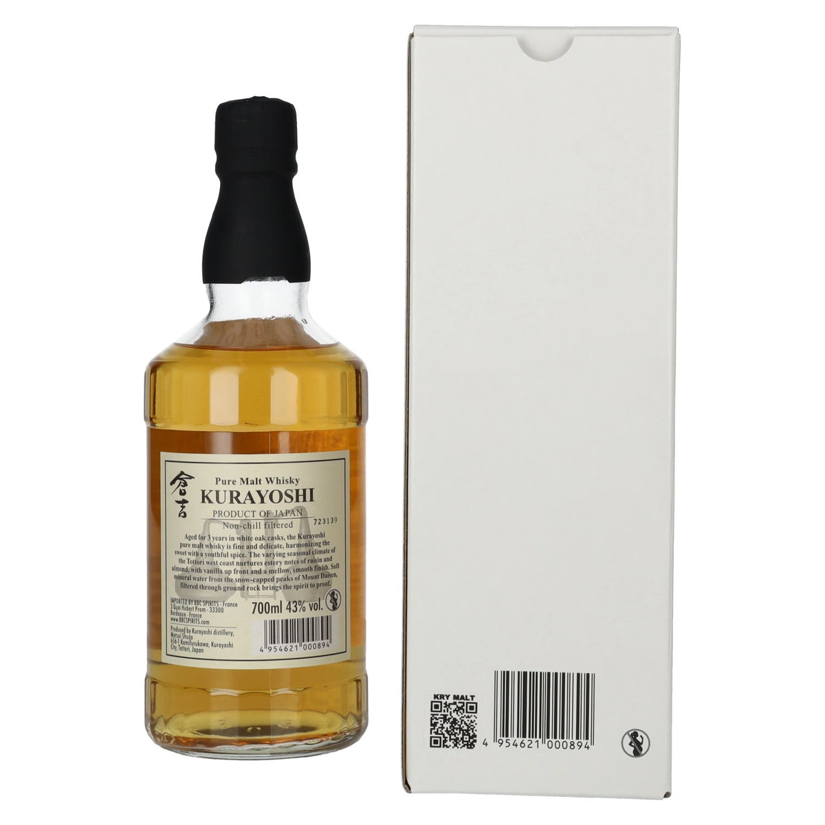 Matsui Whisky THE KURAYOSHI Pure Malt Whisky 43% vol. 0,7l en coffret cadeau