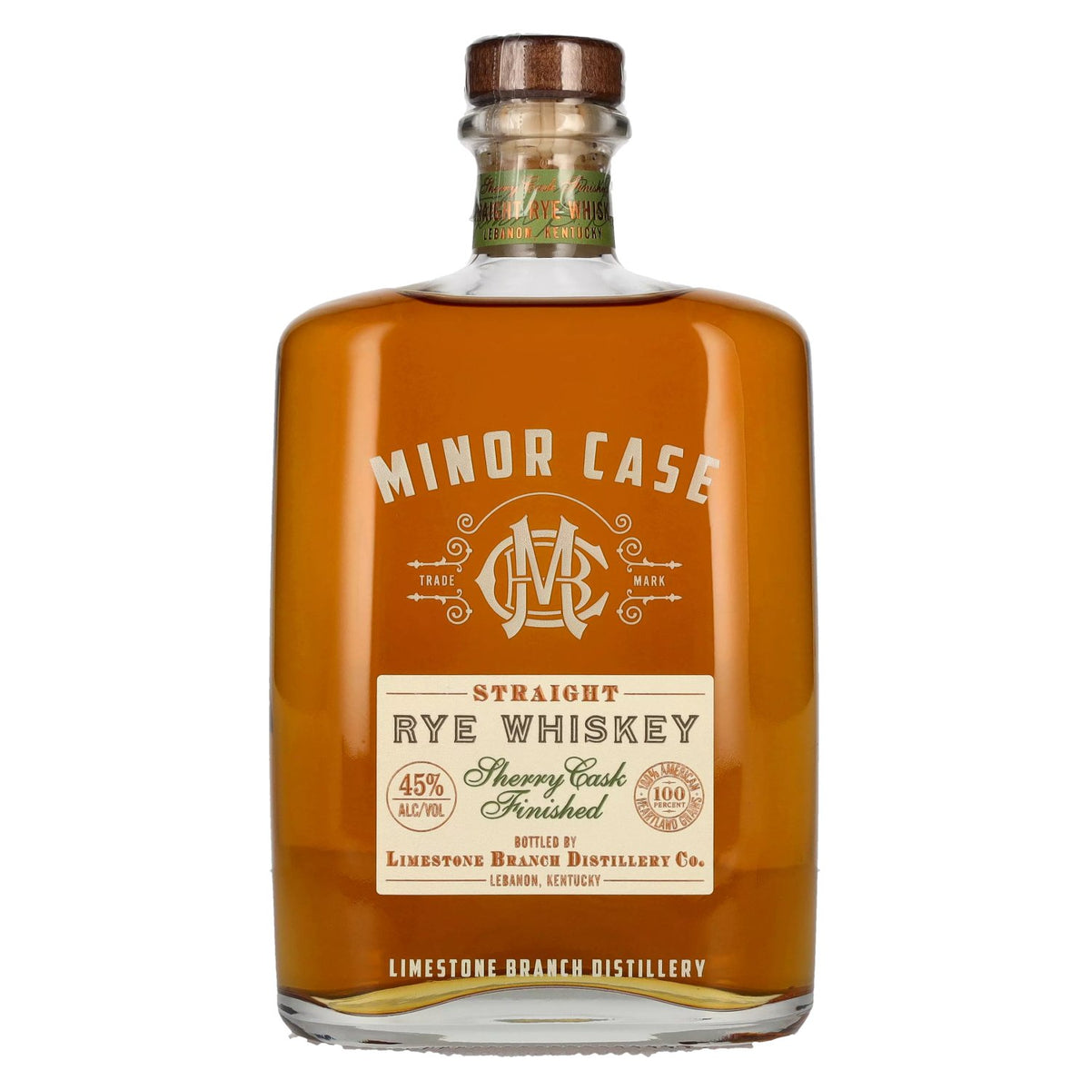 Minor Case Straight RYE WHISKEY, affiné en fûts de sherry, 45 % vol., 0,7 l