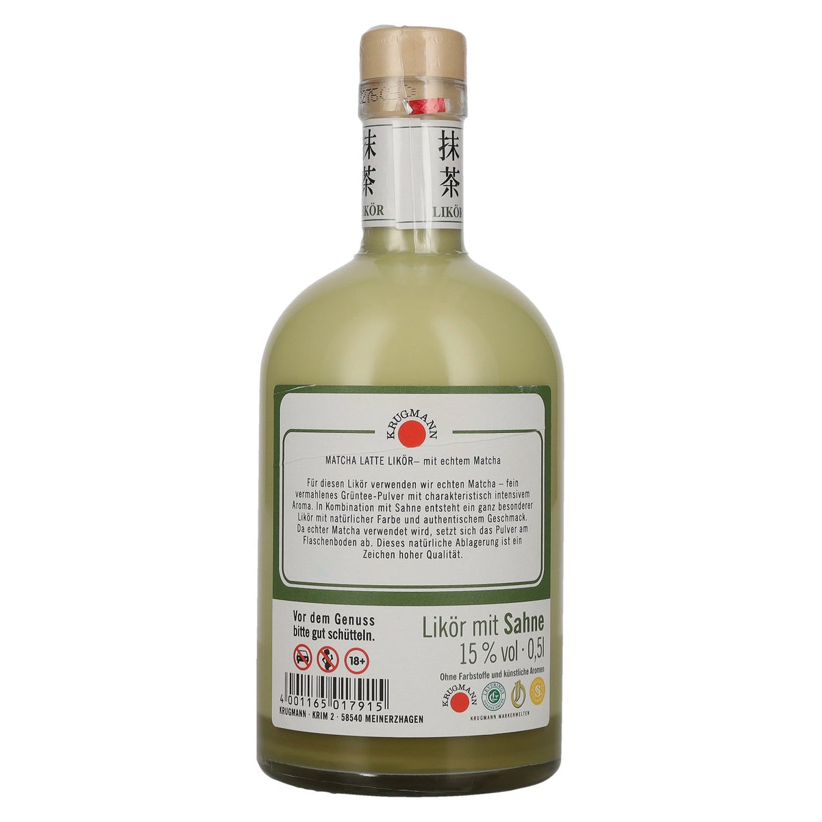 Krugmann MATCHA LATTE Liqueur with Cream 15% ABV 0.5l