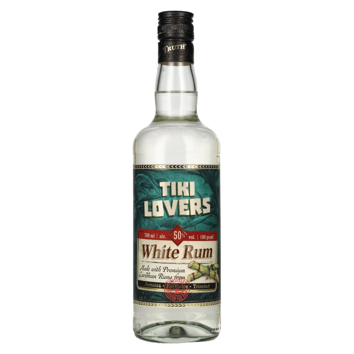 Tiki Lovers Rum White Finest Caribbean Rum 50% vol. 0,7l