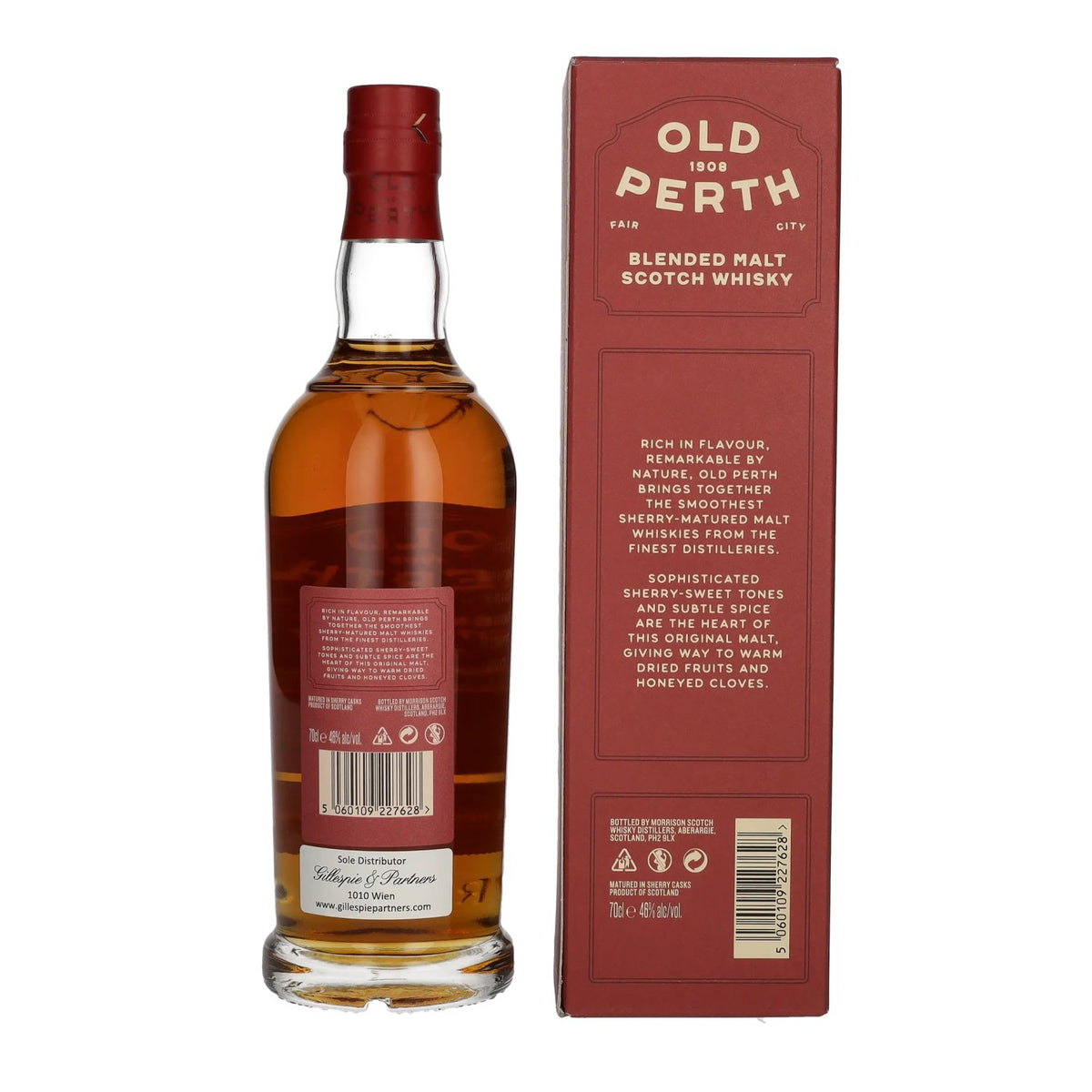 Old Perth The Original Blended Malt Scotch Whisky Sherry Casks 46% Vol. 0,7l in gift box