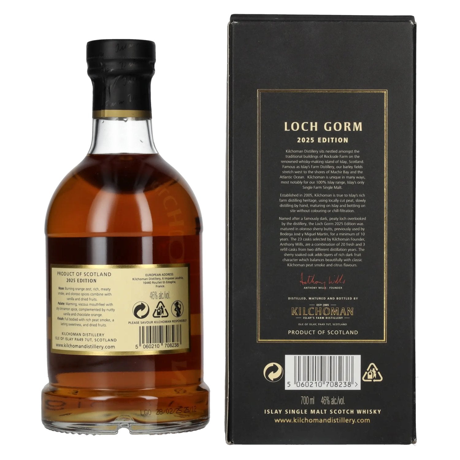 Kilchoman 10 Years Old LOCH GORM Limited Edition 2025 46% Vol. 0,7l in Geschenkbox
