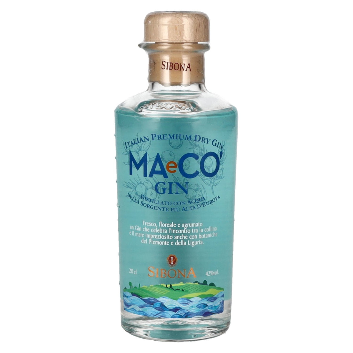 Sibona MAeCO Italian Premium Dry Gin 42 % vol. 0,2 l