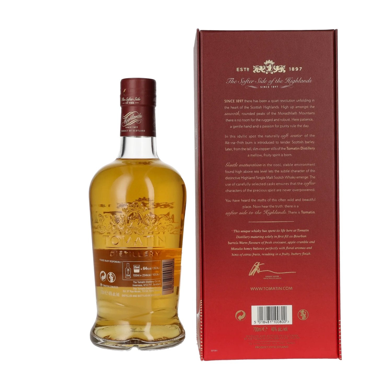 Tomatin 21 Years Old BOURBON CASKS Travel Retail Exclusive 46% Vol. 0,7l in Geschenkbox