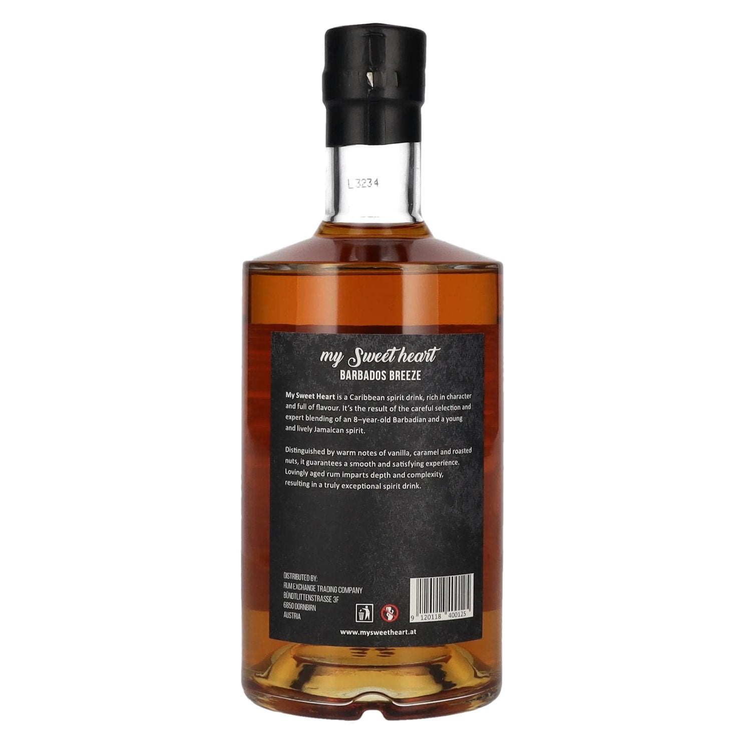 My Sweet Heart 8 Years Old Barbados Breeze Vanilla & Carmel 40% Vol. 0,7l