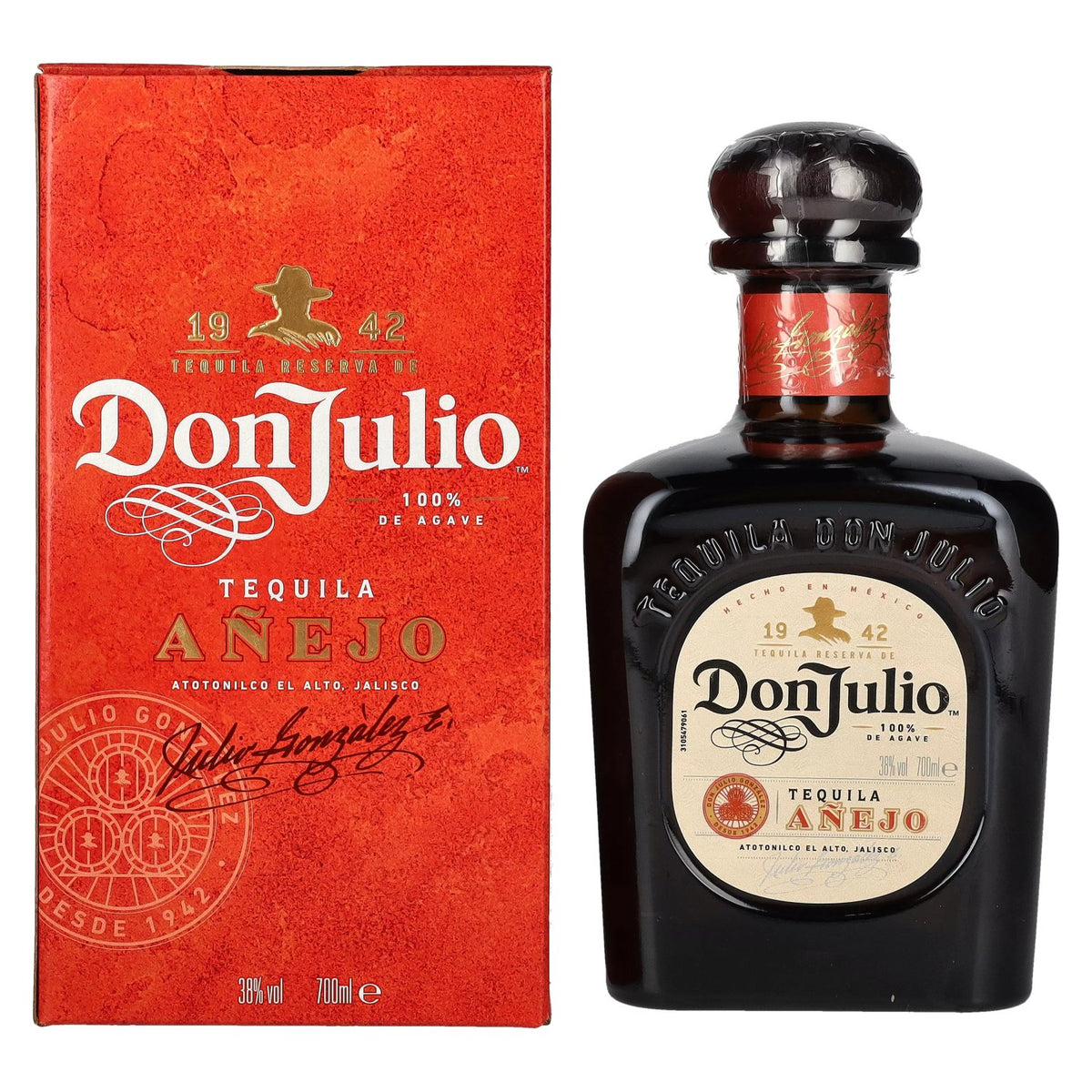 Don Julio Tequila Añejo 100% Agave 38% Vol. 0,7l in gift box