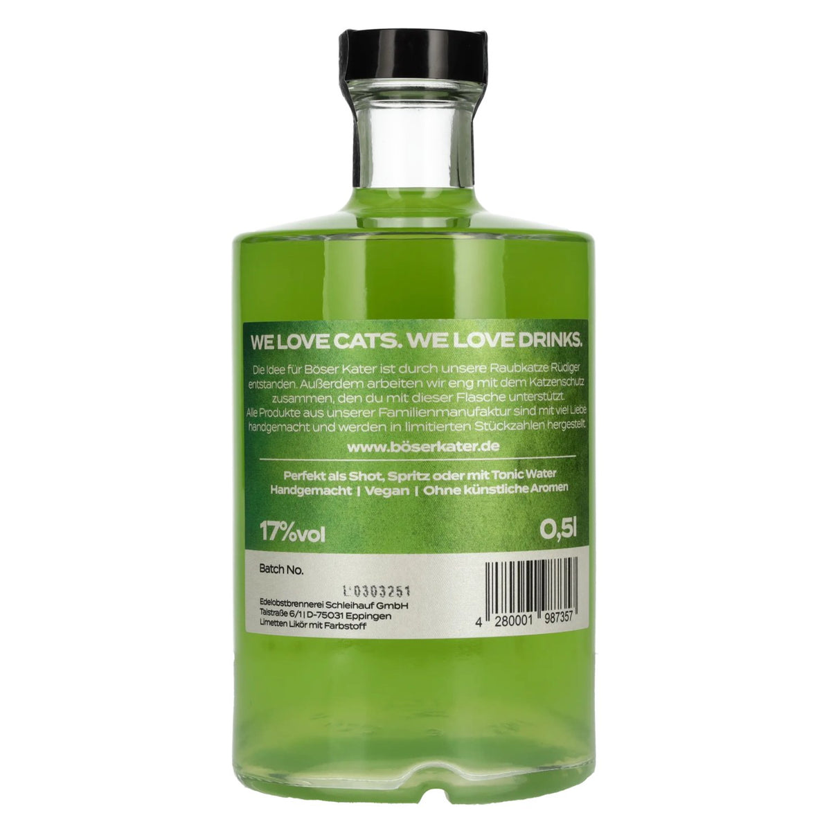 Böser Kater Juicy Lime Liqueur 17% vol. 0.5 l
