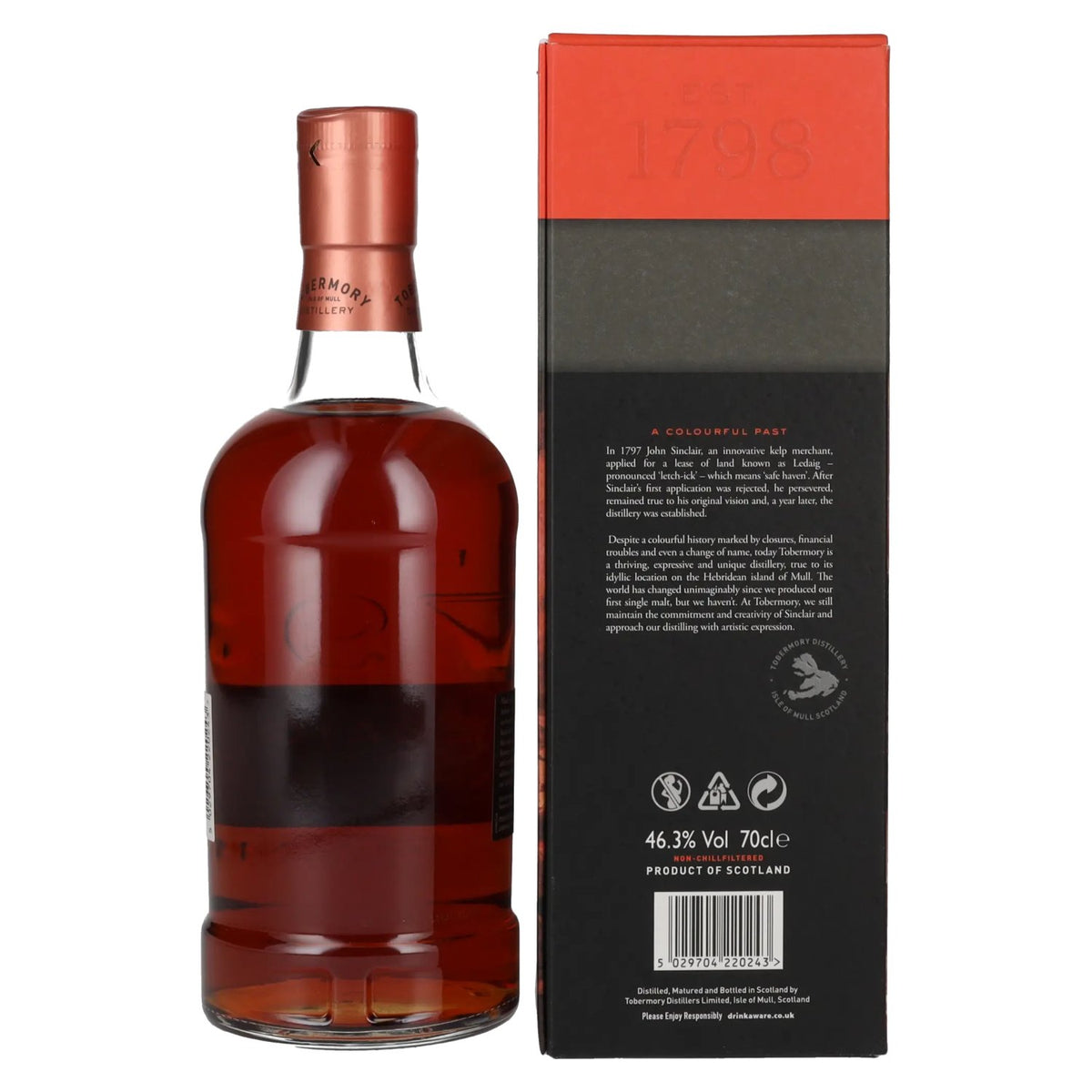 Ledaig SINCLAIR SERIES Rioja Cask Finish 46,3% Vol. 0,7l in gift box