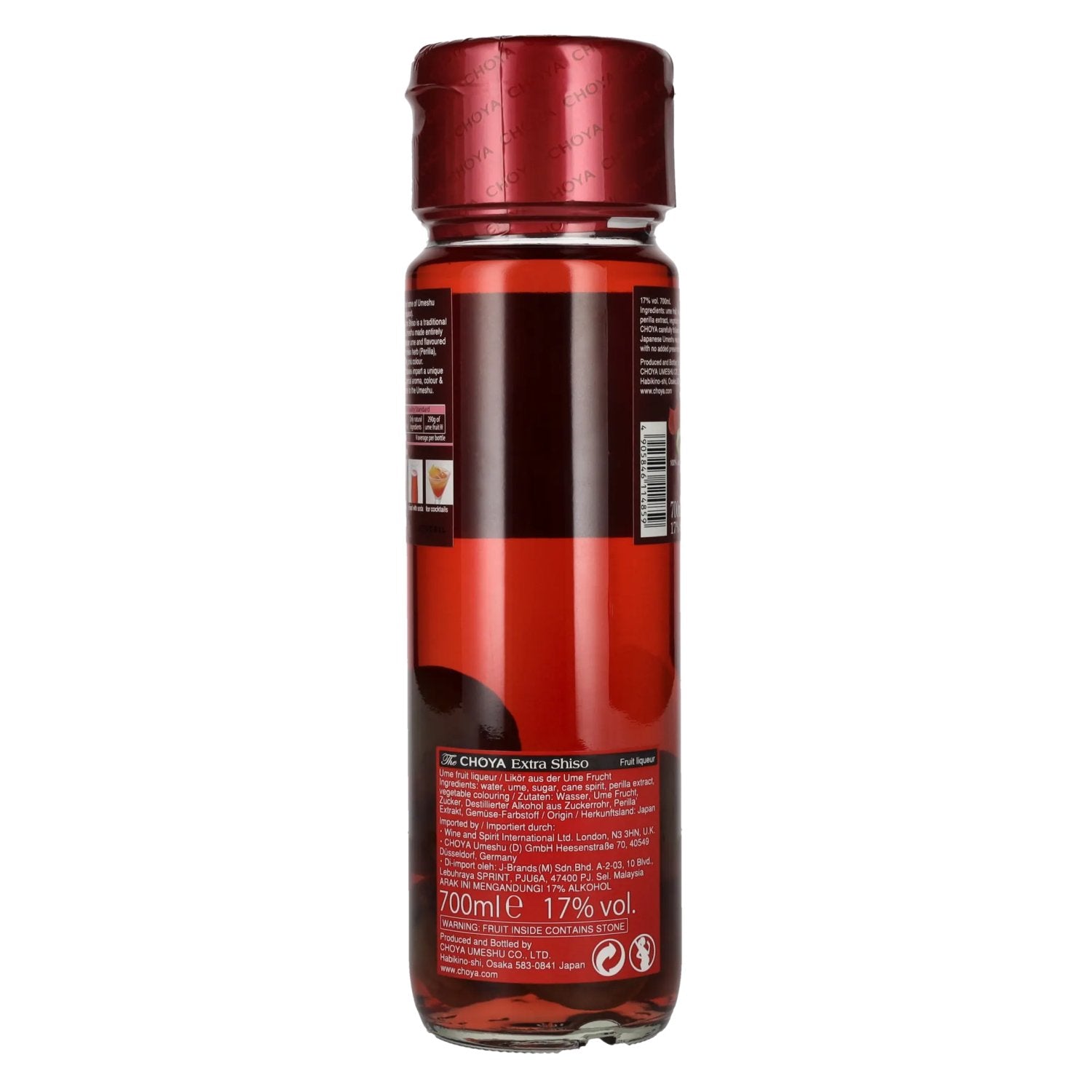 The Choya Extra Shiso Umeshu Red 17% Vol. 0,7l