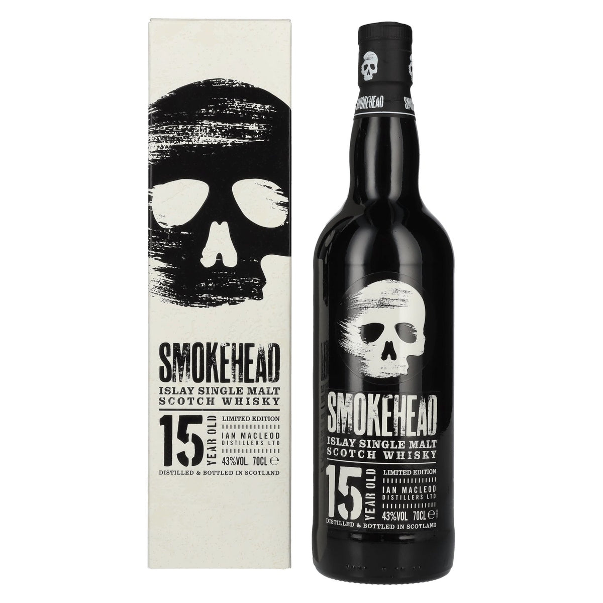 Smokehead 15 Years Old Islay Single Malt Whisky Limited Edition 43% Vol. 0,7l en coffret cadeau