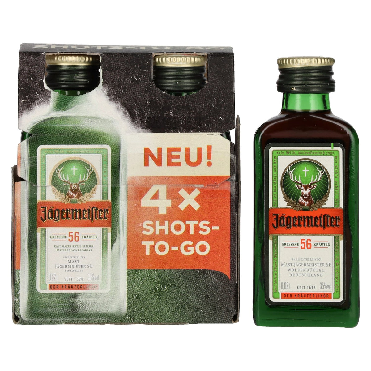 Jägermeister 35% vol. 4 x 0.02 l