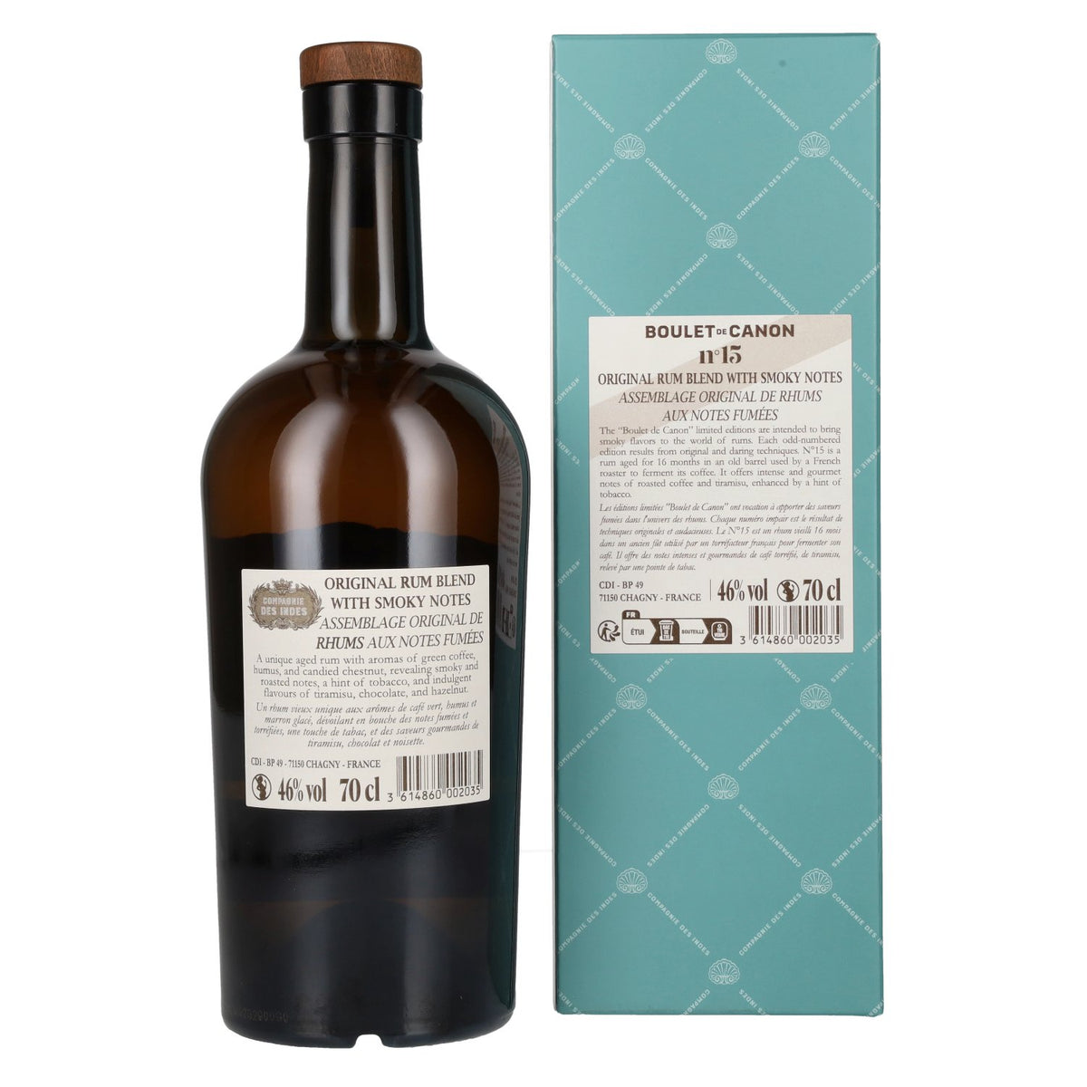 Compagnie des Indes BOULET DE CANON N°15 Limited Edition 46% Vol. 0,7l in Geschenkbox