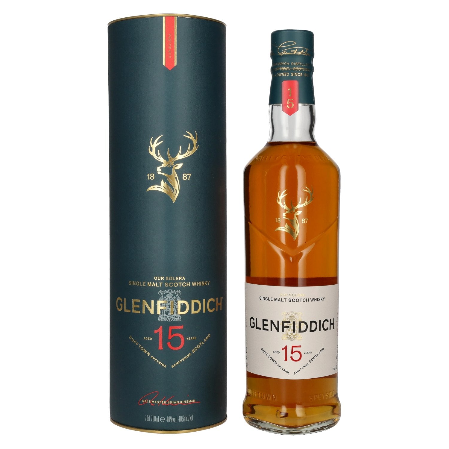 Glenfiddich 15 OUR SOLERA Single Malt Scotch Whisky 40% Vol. 0,7l in Geschenkbox