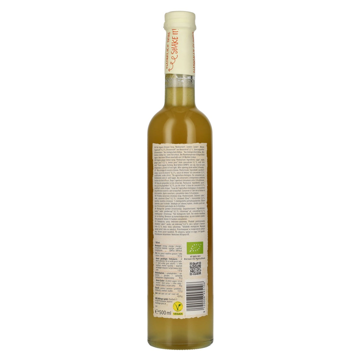 Höllinger Bio Sirup Ingwer 0,5l