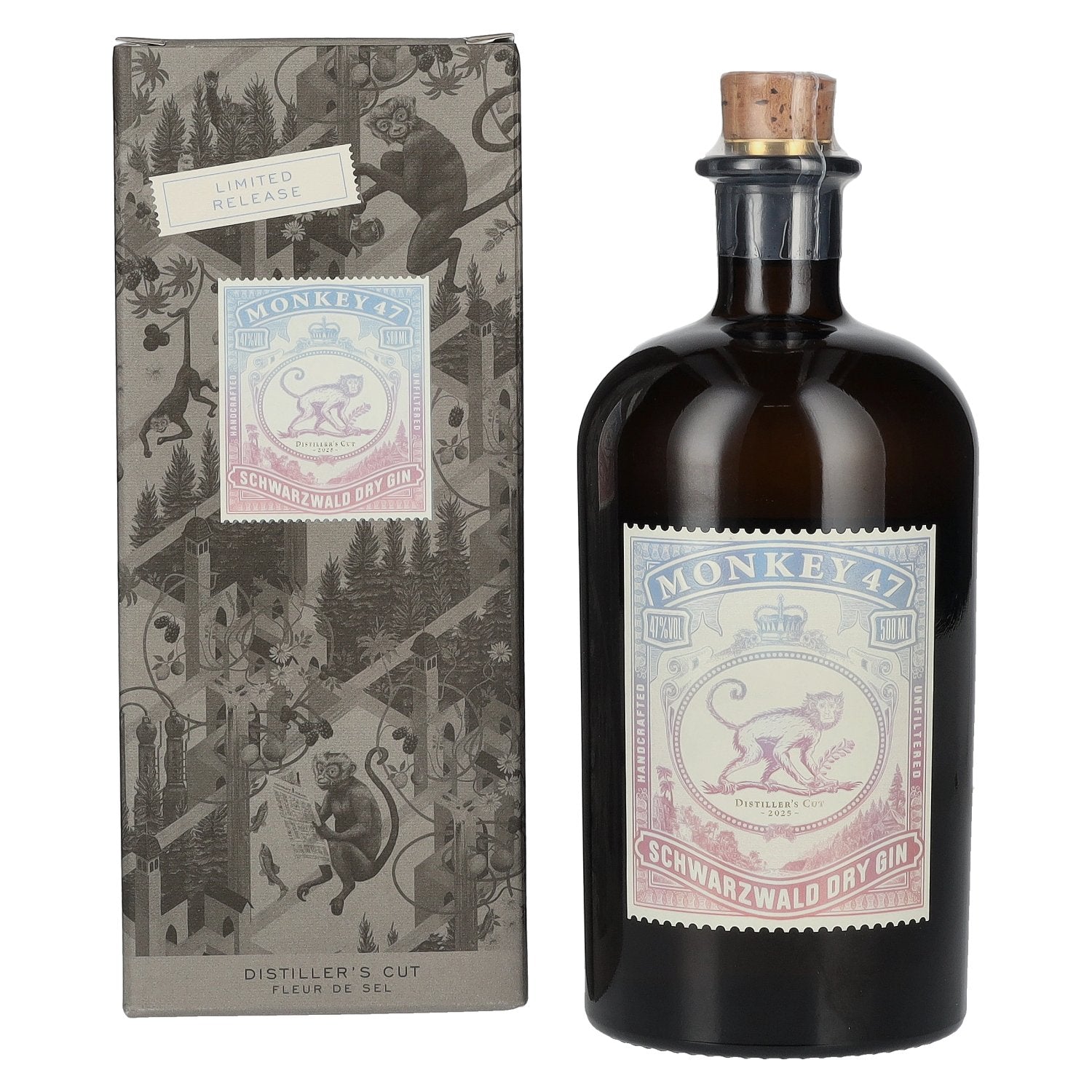 Monkey 47 DISTILLER'S CUT Fleur de Sel Gin 2025 47% Vol. 0,5l in Geschenkbox