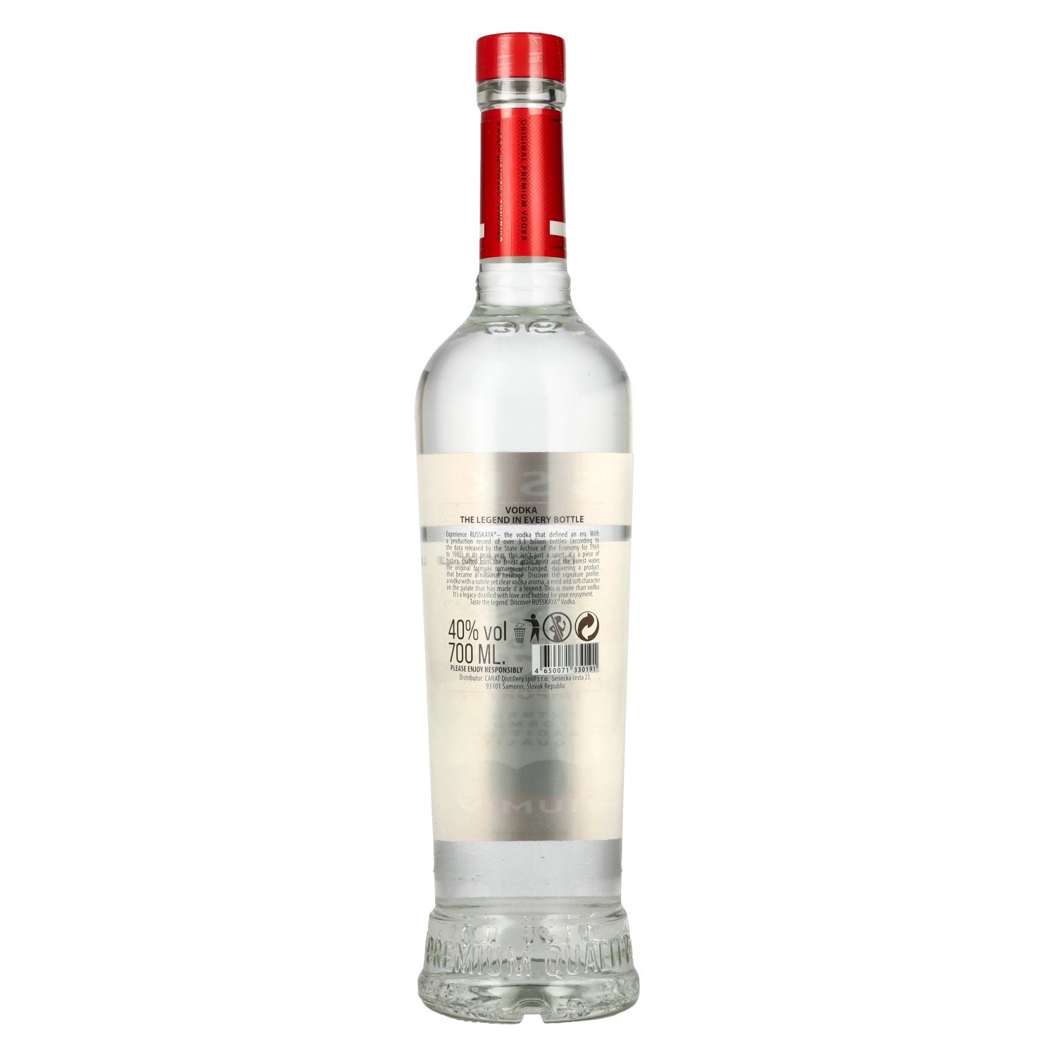 Russkaya Premium Vodka 40% Vol. 0,7l