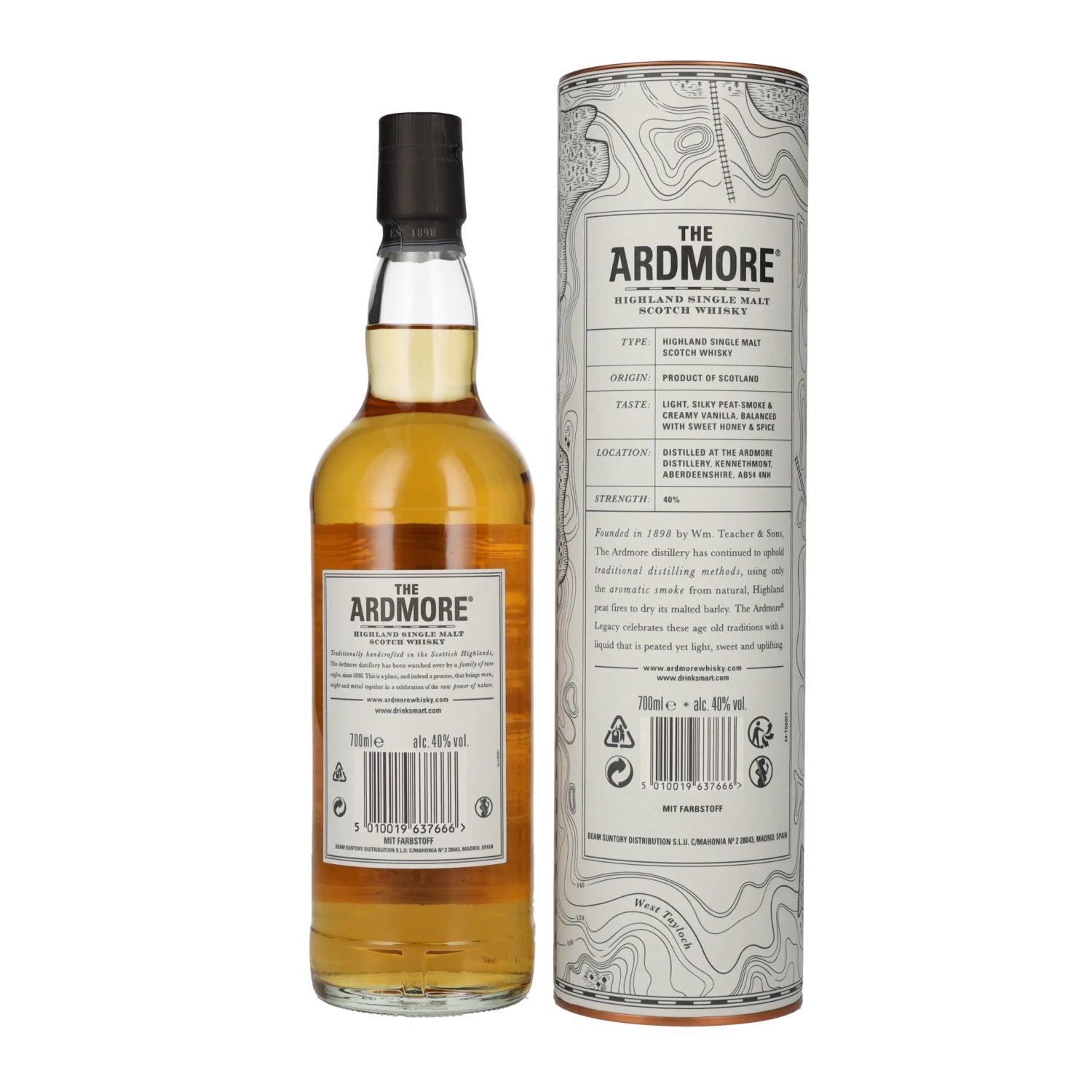 The Ardmore LEGACY Highland Single Malt 40% Vol. 0,7l in Geschenkbox