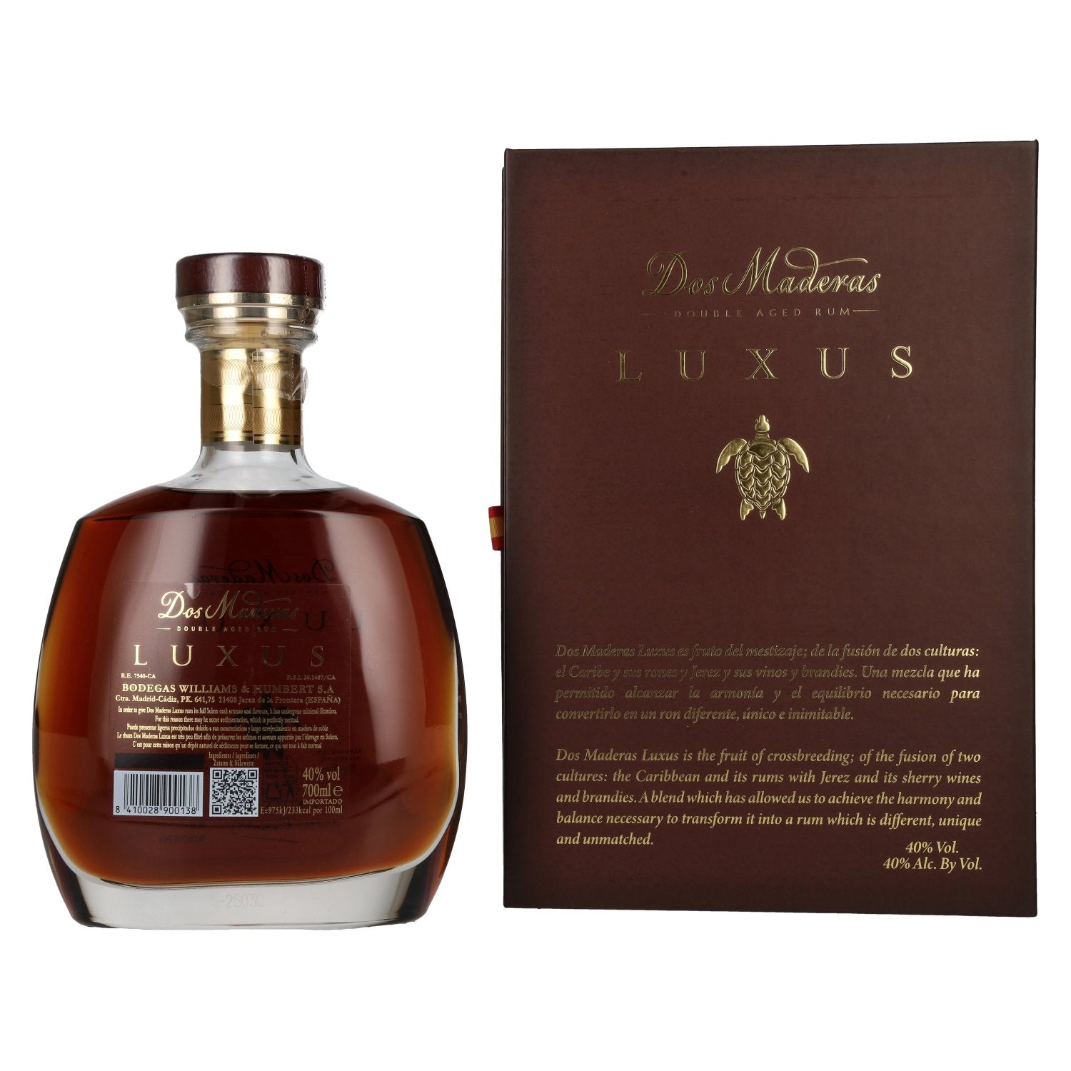 Dos Maderas Aged LUXUS Double Rum Limited Edition 40% vol. 0,7l en coffret cadeau