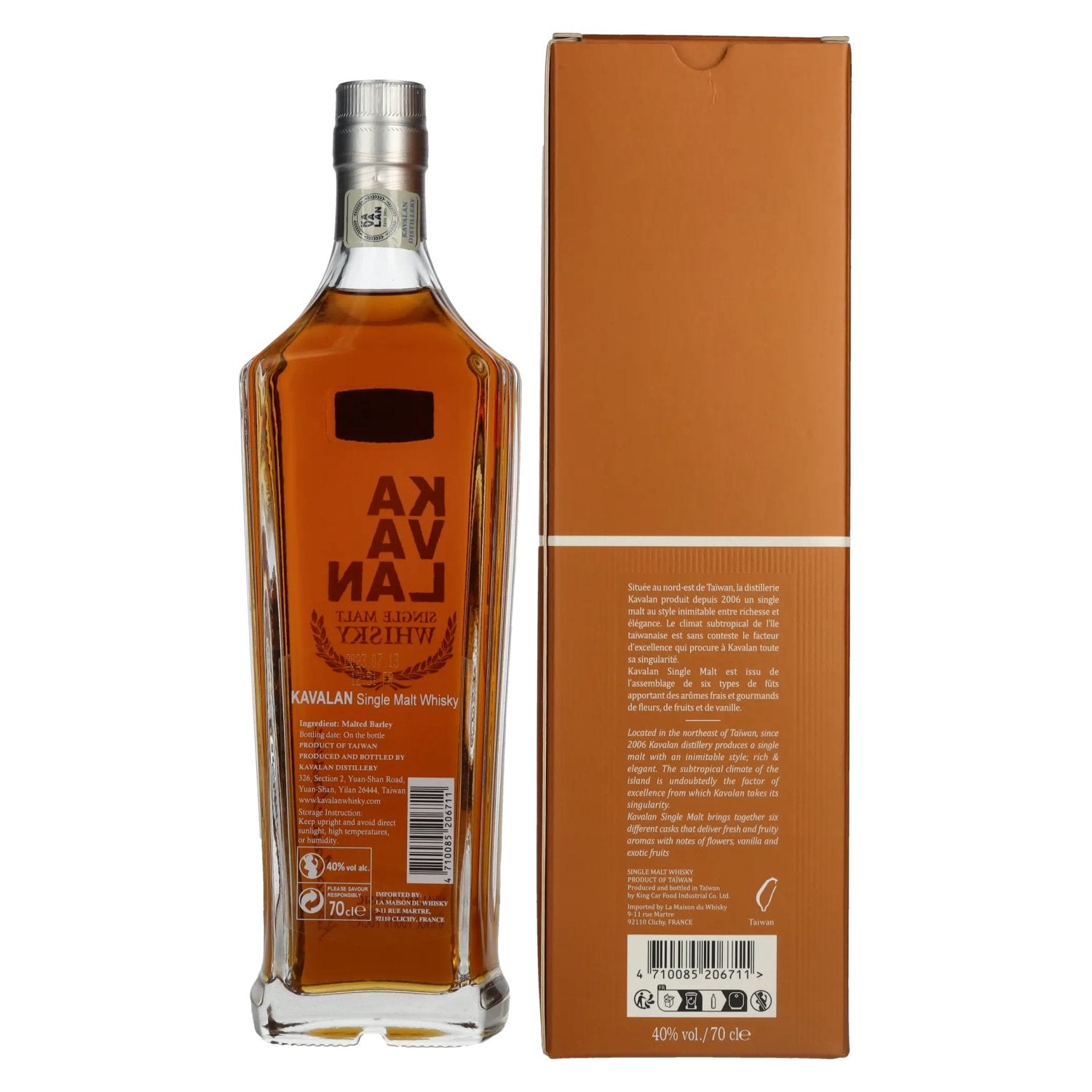 Kavalan Classic Single Malt Whisky 40% Vol. 0,7l in Geschenkbox