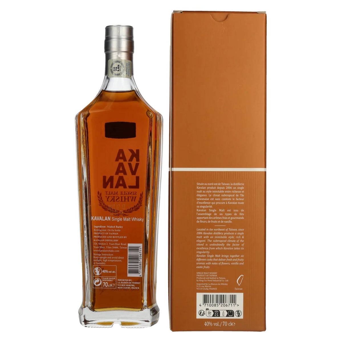 Kavalan Classic Single Malt Whisky 40% Vol. 0,7l in gift box