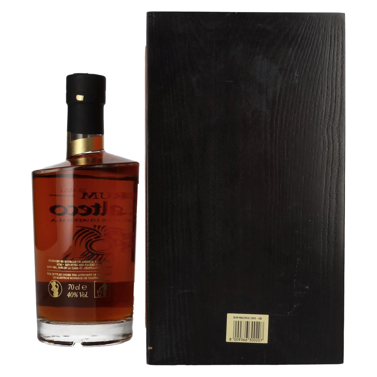 Ron Malteco SELECCIÓN 1993 40% Vol. 0,7l in Holzkiste