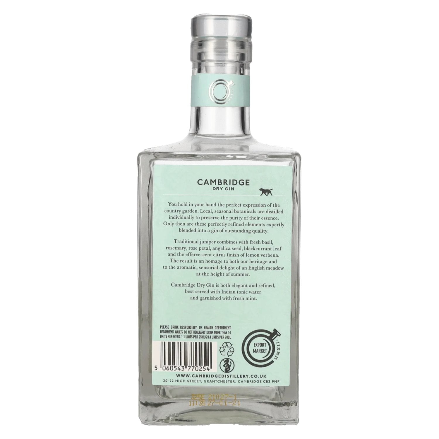 Cambridge Dry Gin 42% Vol. 0,7l