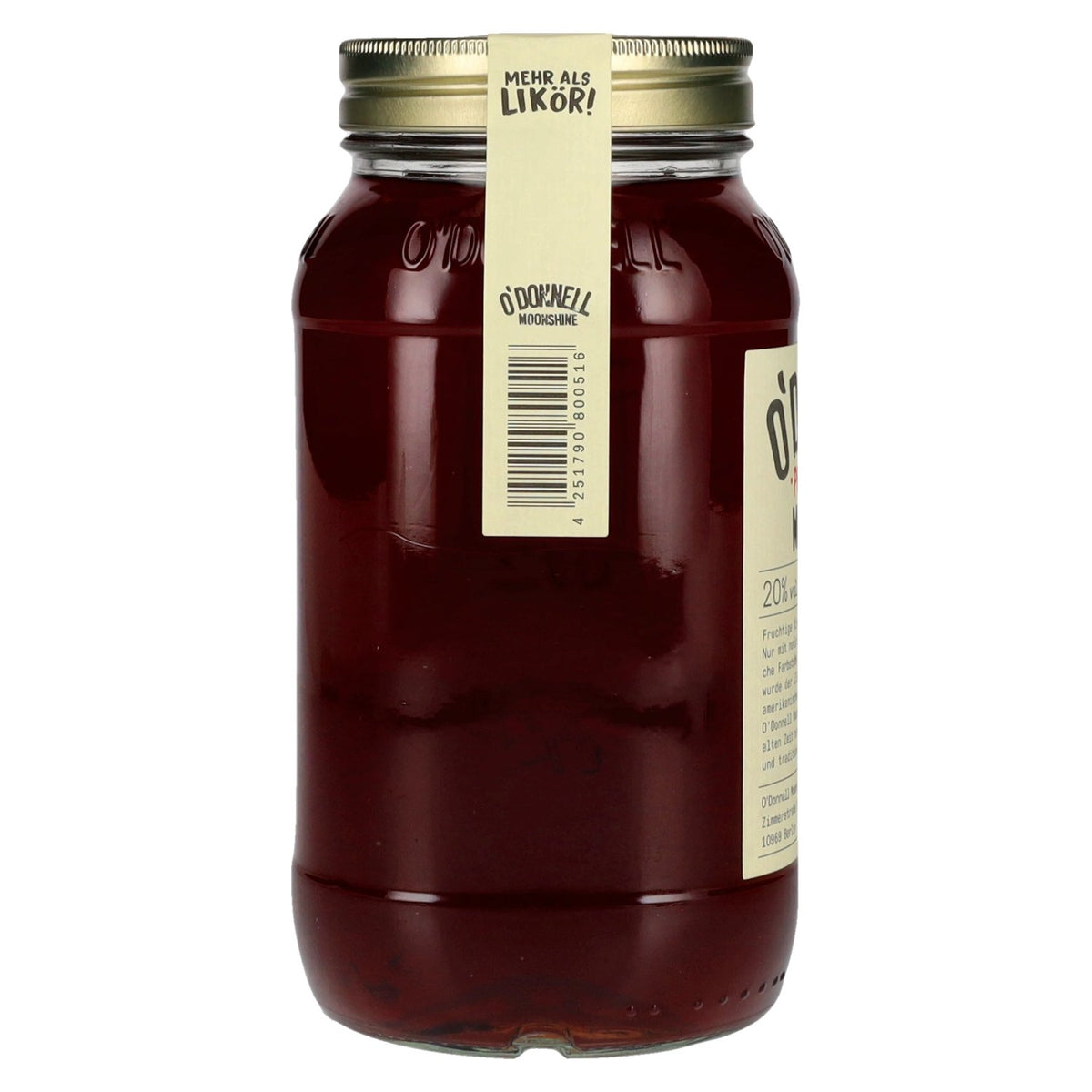 O'Donnell Moonshine PLUMP CHERRY Liqueur 20% vol. 0.7 l