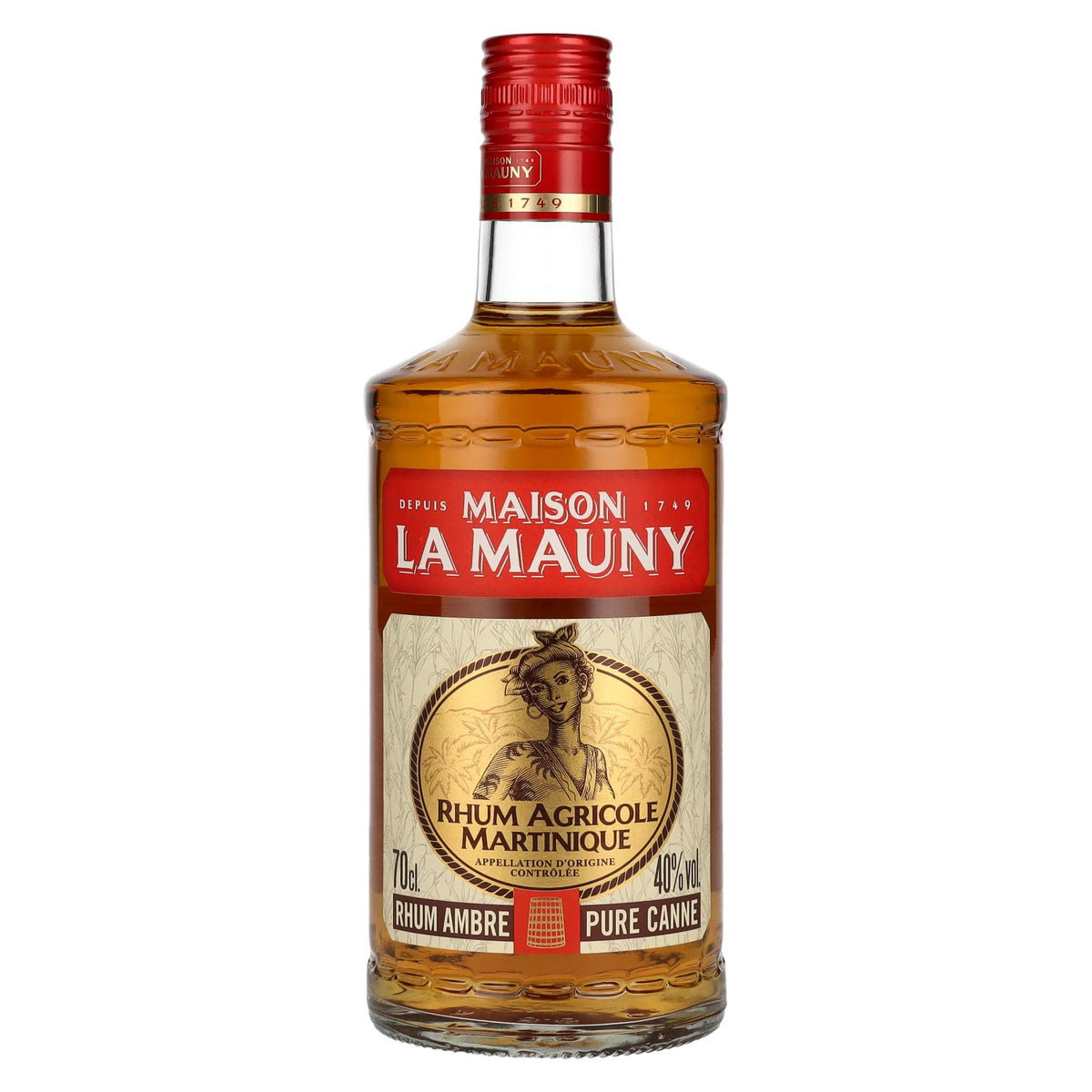 La Mauny Rhum Ambré Agricole Martinique 40% vol. 0,7l