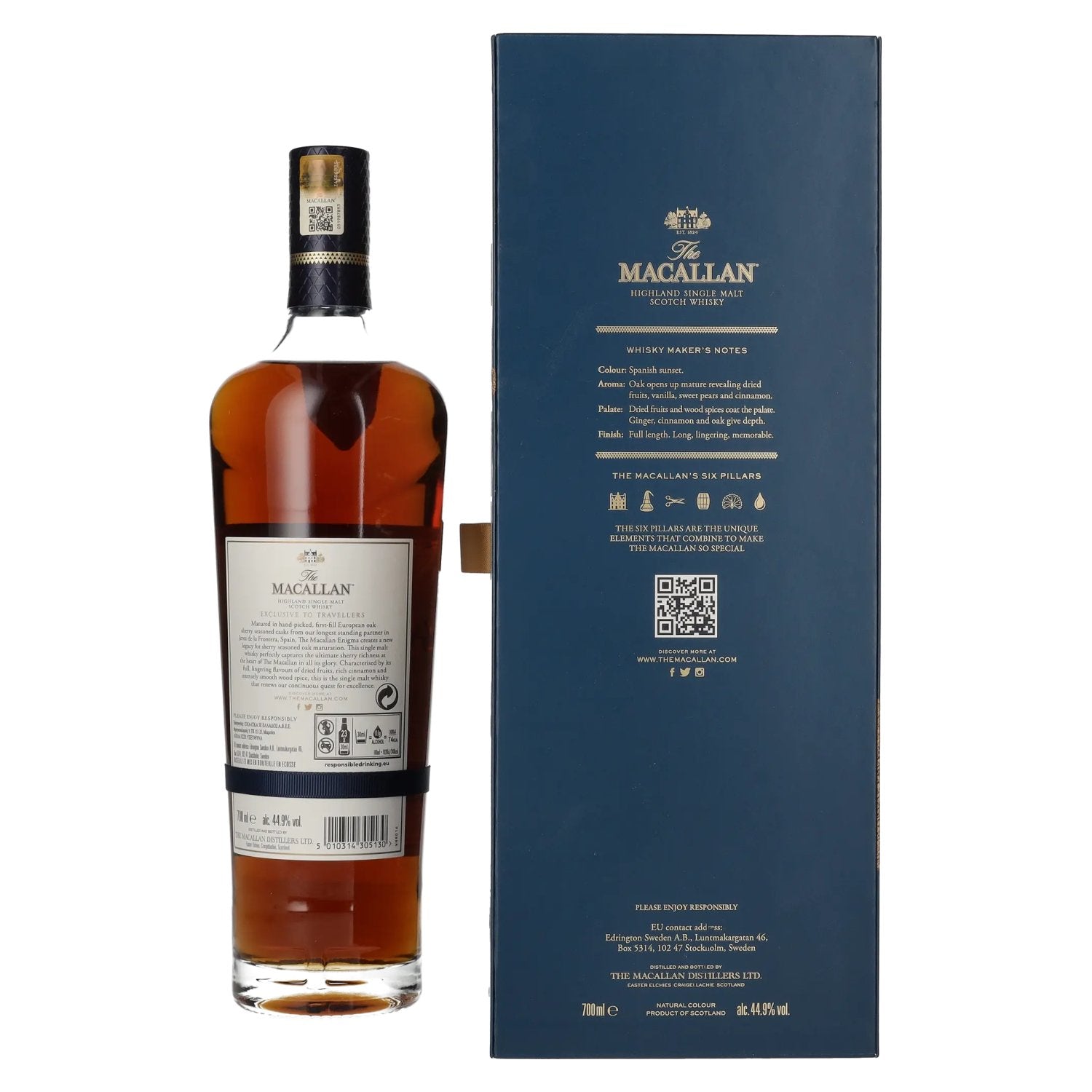 The Macallan ENIGMA Highland Single Malt 44,9% vol. 0,7l en coffret cadeau