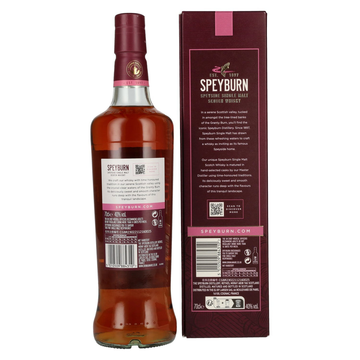 Speyburn 18 Years Old Speyside Single Malt Scotch Whisky 40% Vol. 0,7l in gift box