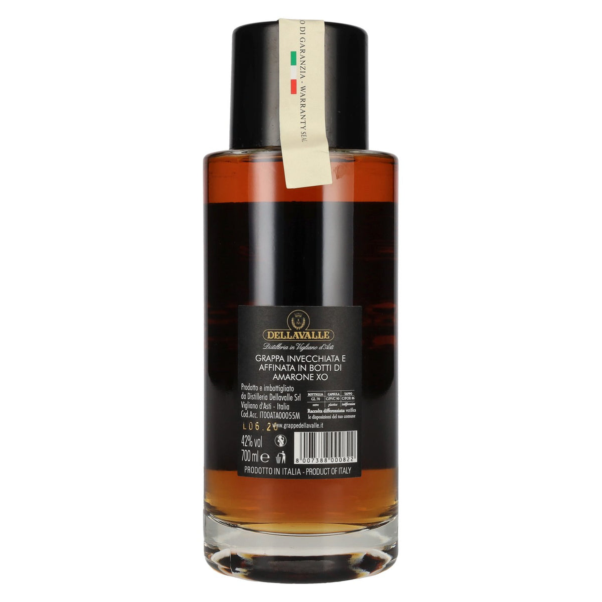 Dellavalle Grappa di Amarone XO 42% vol. 0.7 l