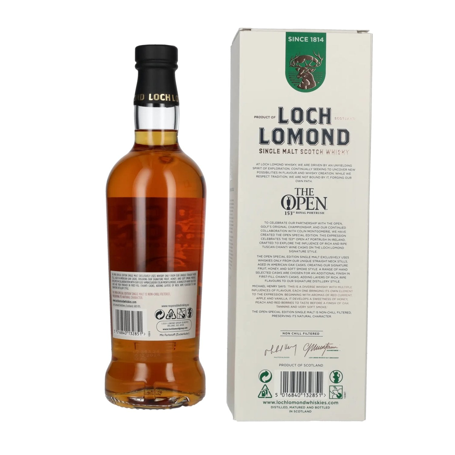 Loch Lomond THE OPEN SPECIAL EDITION Chianti Wine Casks Single Malt 2025 46% Vol. 0,7l in Geschenkbox