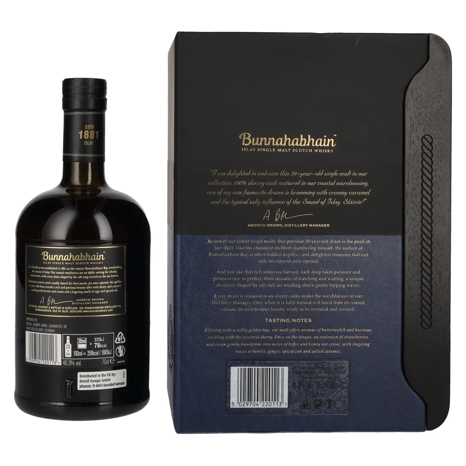 Bunnahabhain 30 Years Old Islay Single Malt Scotch Whisky 46,3% Vol. 0,7l in Geschenkbox
